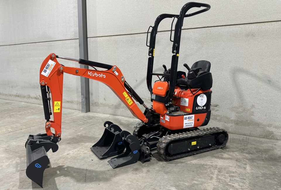 Minigraver 1,1ton Kubota U10-5